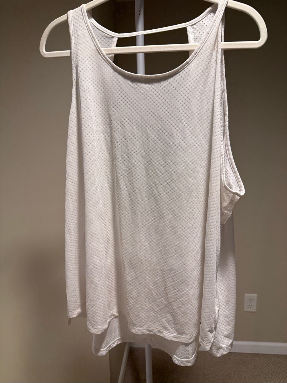 Nike Cream Textured Racerback Tank Top